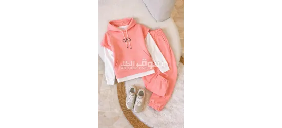 طقم نسائي رياضي مريحه للرياضه والخروج - 2